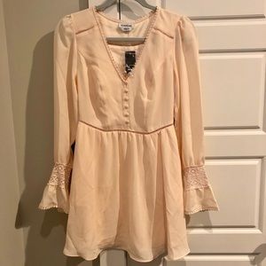BEBE Button Up Longsleeve Dress